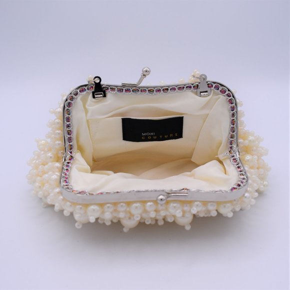 FAUX PEARL - BEADED HANDBAG - Picture 5 of 5
